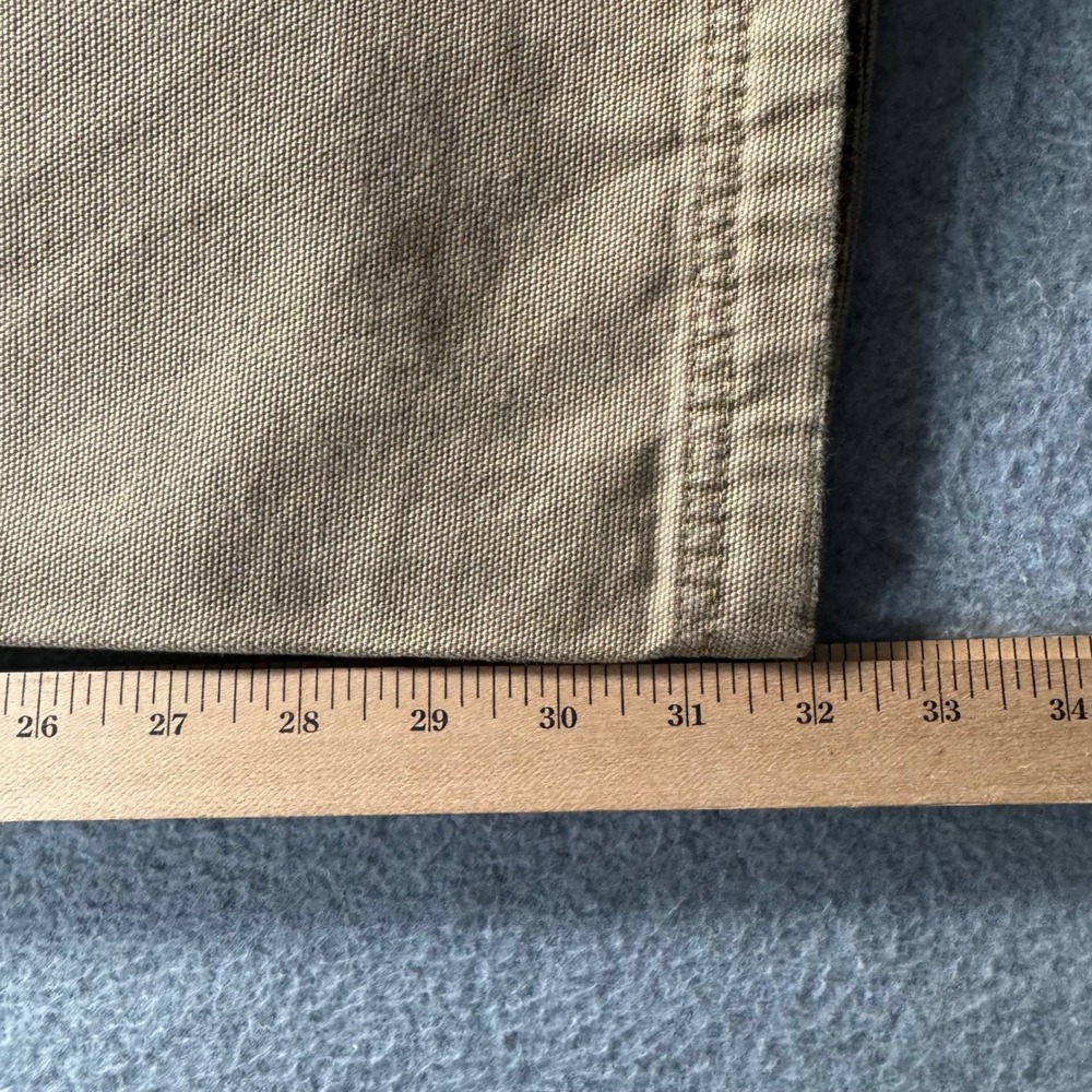 Duluth Trading Co Fire Hose Cargo Pants Mens 42x32 Tan Cotton Canvas Workwear - Picture 8 of 9